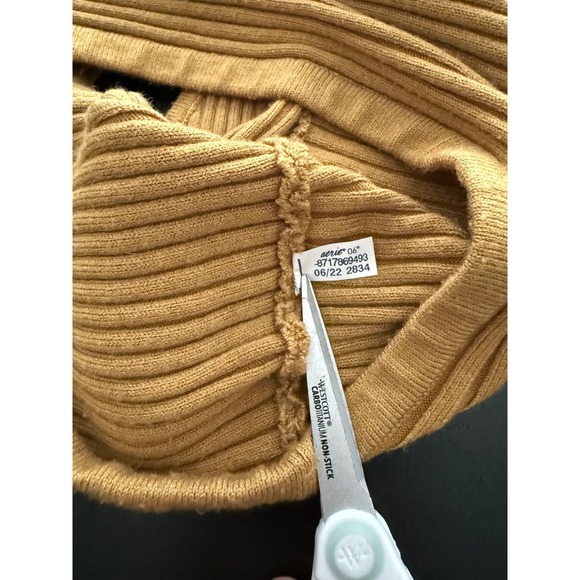 Aerie Top Womens M Take Charge‎ Ribbed Sweater Corset Tank Golden Amber - Picture 7 of 7